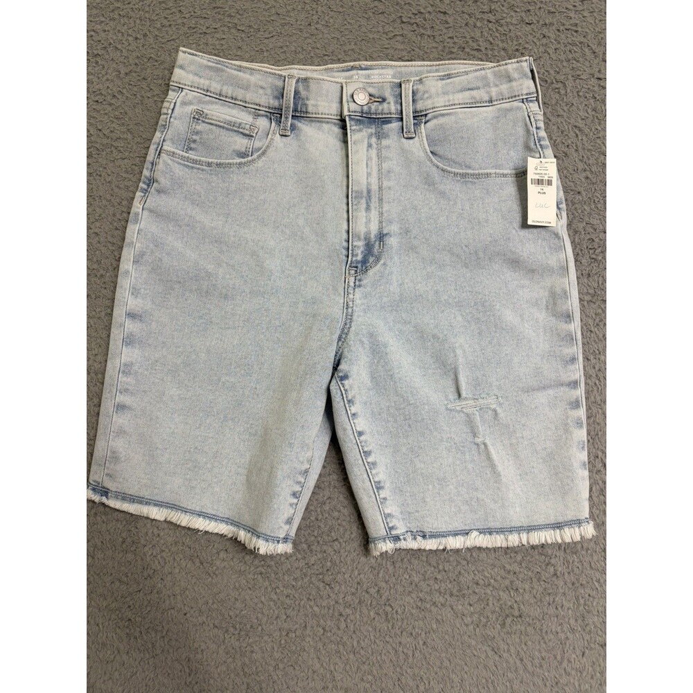 Old Navy Shorts Girls 14 PLUS Extra High Rise Rockstar Jegging Adj Waist NEW